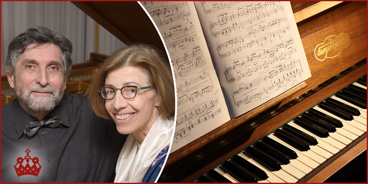 Das Pianistenpaar Renate und Xaver Poncette, die häufig mit ihren Auftritten zu Gast in der Kaiser-Otto-Residenz sind.